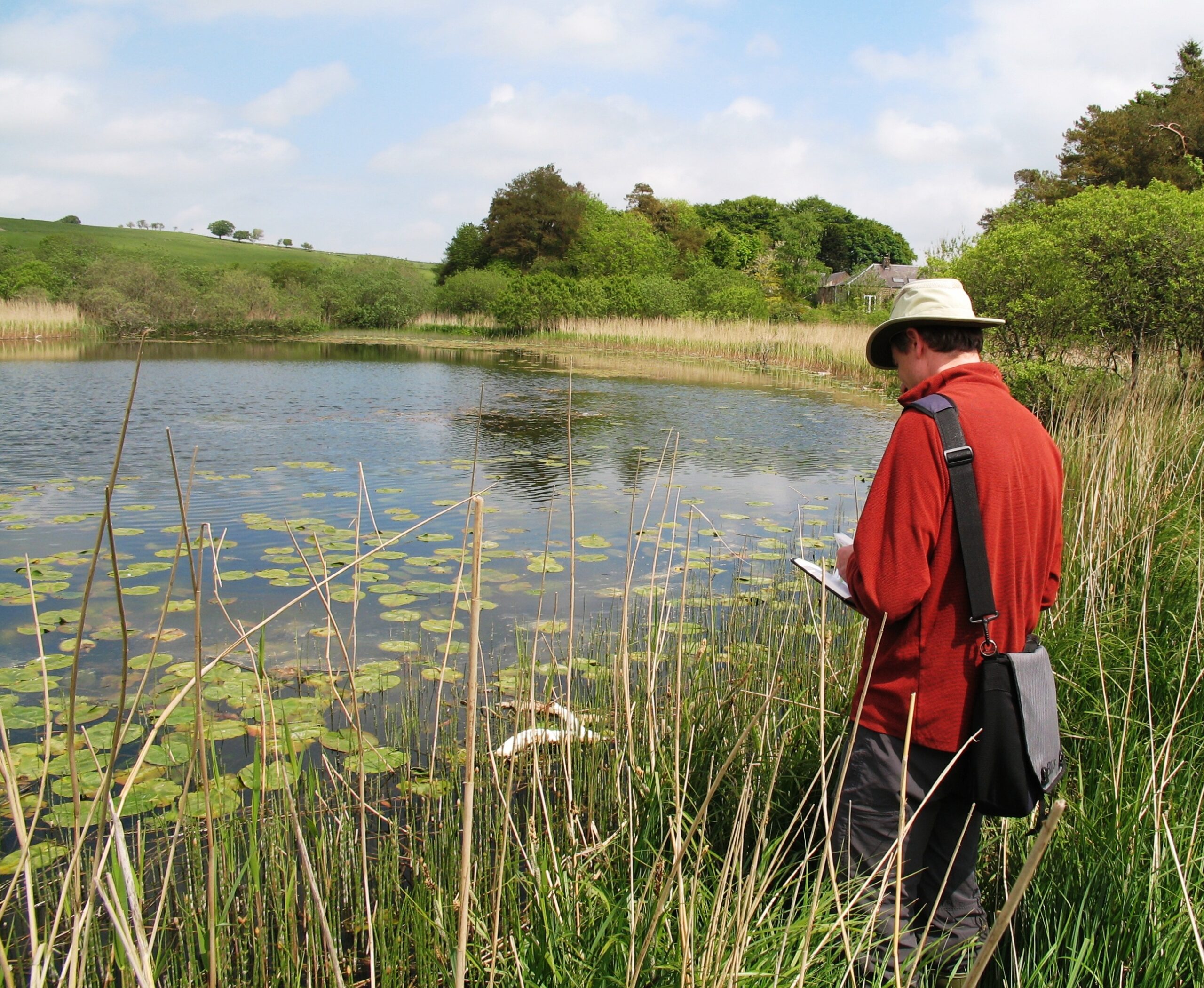 Recording at Tandlaw Moss in 2013. Photo by Michael Scott